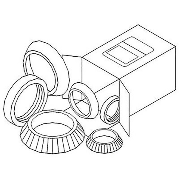 Aftermarket WBKIH1 Wheel Bearing Kit Fits International 200 230 240 330 340 404 Plus Tractors WBKIH1 - main